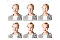 Professional passport photo sample